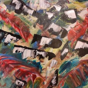 Towards the Summit - Original Textured Abstract Acrylic Painting, 80x100cm